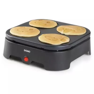Crépière DOMO 4 crêpes Emoji - Revêtement anti-adhésif