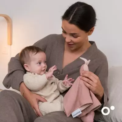 Doudou Bébé You&Me - Réversible et Réconfortant - Rose