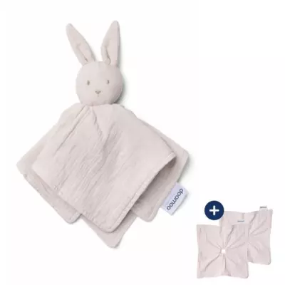 Doudou Bébé You&Me - Réversible et Réconfortant - Transportez l'Odeur du Parent