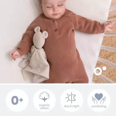 Doudou Bébé You&Me - Réversible et Réconfortant - Transportez l'Odeur du Parent