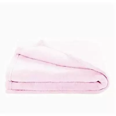 Couverture enfant en microfibre rose 100x150 cm - Douceur assurée!