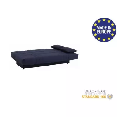 Banquette clic clac 3 places Bleu Foncé - Style Contemporain