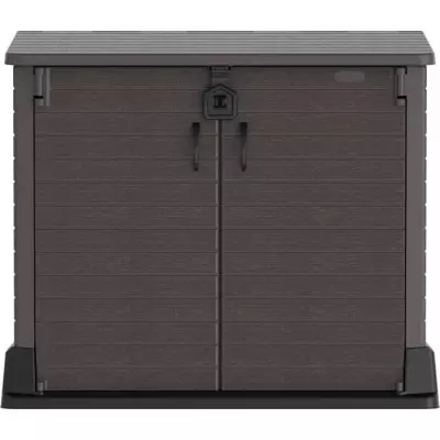 Armoire de rangement Duramax StoreAway pour 2 poubelles - Marron