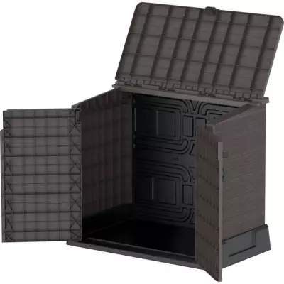 Armoire de rangement Duramax StoreAway pour 2 poubelles - Marron