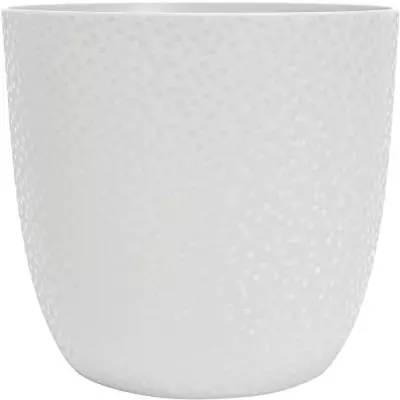 Cache-pot OPALE Ø 29,5 cm - Volume 14,8 L - Blanc ivoire - Fabriqué en France