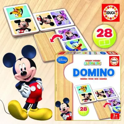 Jeu de domino en bois Mickey - Amusez-vous en famille !