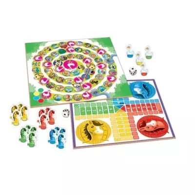 Jeu de société éducatif pour enfants de 3 ans et + - EDUCA - Malette 2 Jeux En 1