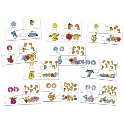 Jeu d'apprentissage Educa Monsieur Madame - Les Nombres - Dimensions compactes