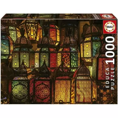 Puzzle 1000 pièces COLLAGE DE LANTERNES - Educa - Nature morte et objets