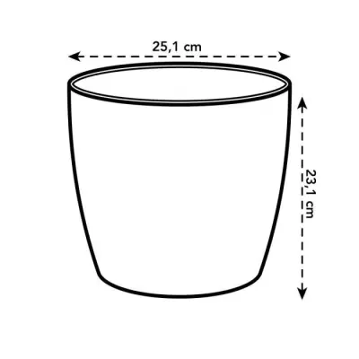 Jardinière carrée blanche 25cm - Pour vos plantes !