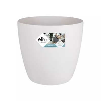 Pot de fleurs ELHO Brussels avec roues - Blanc - Ø 47 x H 44 cm - intérieur