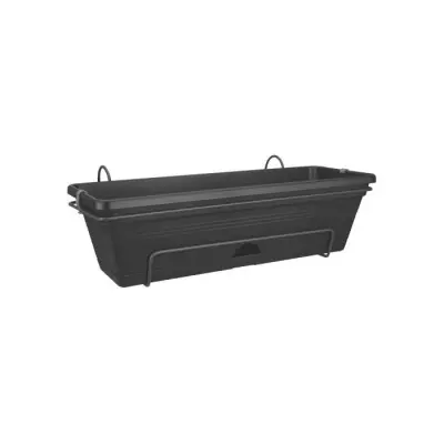 Jardinière extérieure ELHO Balconnière Green Basics Allin1 50 - Noir - L 25,7 x l 47,3 x H 16,7 cm