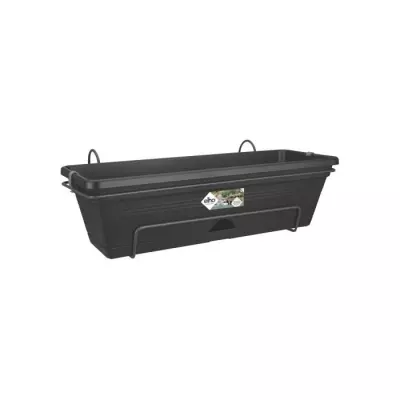 Jardinière extérieure ELHO Balconnière Green Basics Allin1 50 - Noir - L 25,7 x l 47,3 x H 16,7 cm
