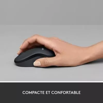 Souris - Sans Fil - Logitech - M220 Silent - Noir - Silencieuse Souris - Sans Fil - Logitech - M220 Silent - Noir - Silencieuse