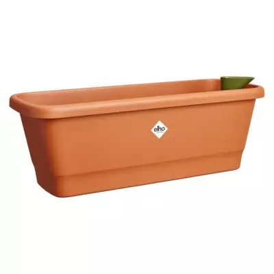 Pot de fleur Elho Noa Balconniere M - Marron - 100% recyclé