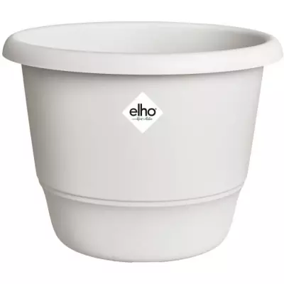 Pot de fleurs ELHO Amiga Rond 25 Blanc - Design éco-responsable