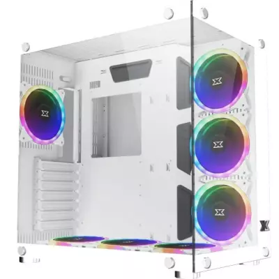 Boitier PC XIGMATEK Aquarius Plus Arctic ARGB Blanc - ATX Moyen Tour