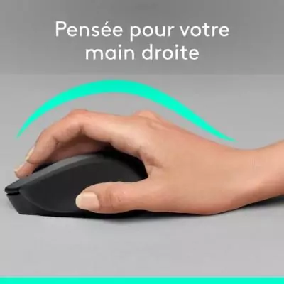 Souris - Sans fil - Logitech - M330 Silent Plus - Noir - Silencieuse Souris - Sans fil - Logitech - M330 Silent Plus - Noir - Silencieuse