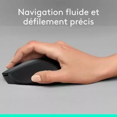 Souris - Sans fil - Logitech - M330 Silent Plus - Noir - Silencieuse Souris - Sans fil - Logitech - M330 Silent Plus - Noir - Silencieuse