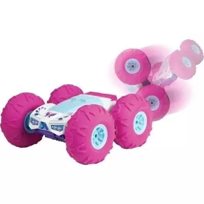 Voiture RC 360 Tornado rose, batteries - Exost - Tout terrain à 360°