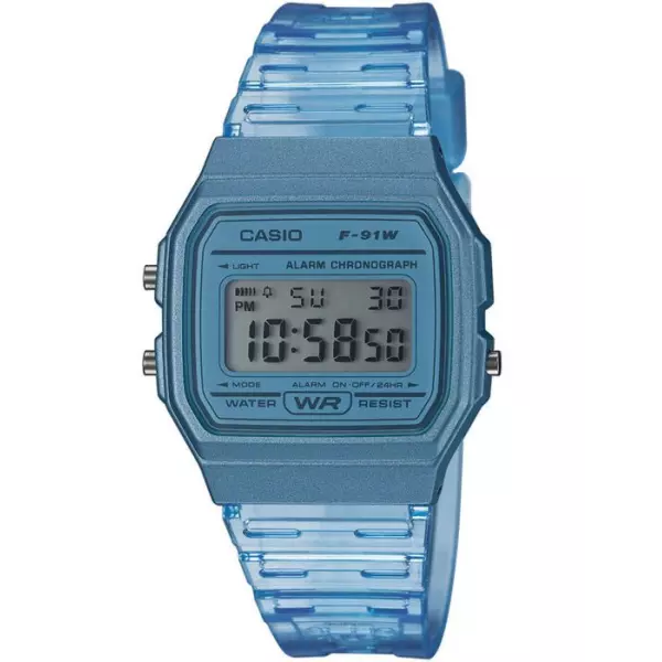 CASIO Collection Montre F-91WS-2EF chrono, alarme, calendrier auto