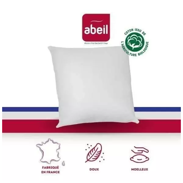 Oreiller Bio' Mouv - 60 x 60 cm - 100% coton Bio - ABEIL
