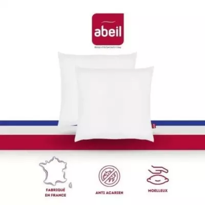 Lot de 2 oreillers anti-acariens en coton traité Biome - ABEIL