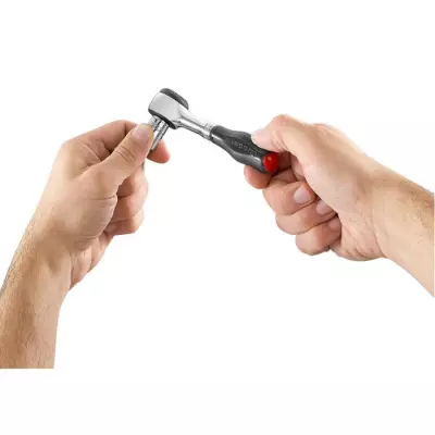 Cliquet 1/4'' à manche hélicoidal rotatif - Pratique et Compact