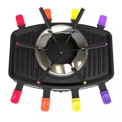 FAGOR FG816: Raclette 3 en 1 avec 8 poelons - 1100W