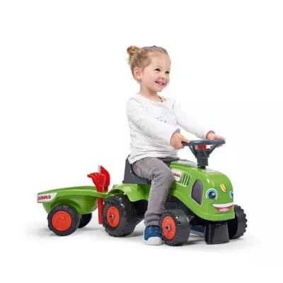 Porteur tracteur Claas avec remorque et accessoires - FALK - 100% fabriqué en France