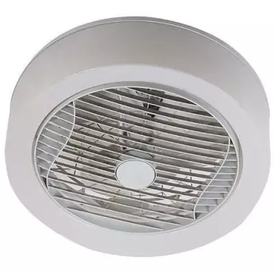 Ventilateur de plafond avec couronne LED blanche Ø40cm