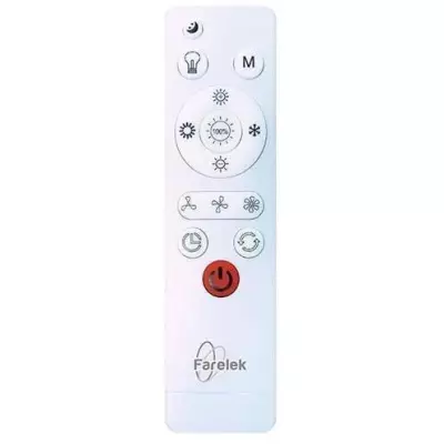 Ventilateur de plafond avec couronne LED blanche Ø40cm