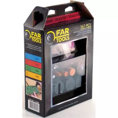 Accessoires mini outil verre ou porcelaine - Kit compact de précision