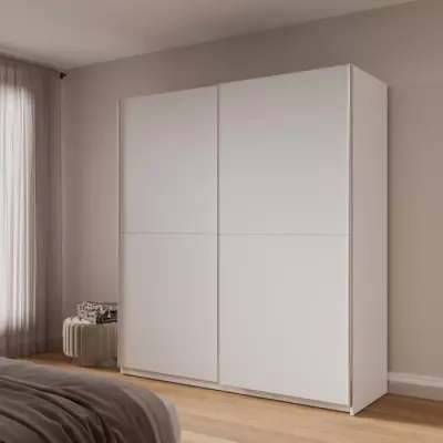 Armoire 2 portes coulissantes blanche - Eco-friendly - Certification FSC®