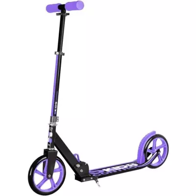 Trottinette pliable ajustable 200mm avec béquille Mauve - SKIDS CONTROL