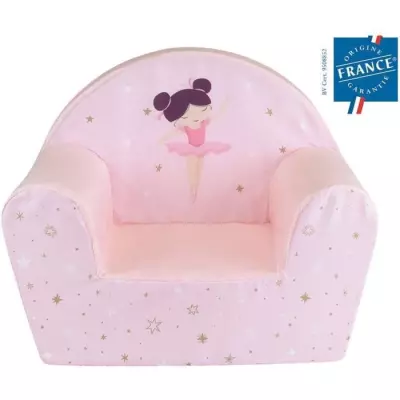 Fauteuil club Danseuse Ballerine pour enfant - FUN HOUSE - Rose