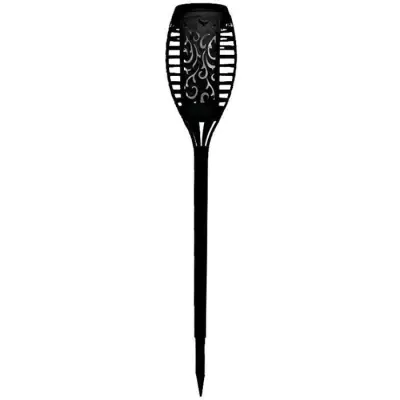 Torche solaire en résine 12 LED ambrée vacillantes - GALIX