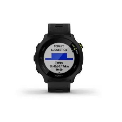 Montre connectée sport GARMIN Forerunner 55 Noir - Dimensions compactes