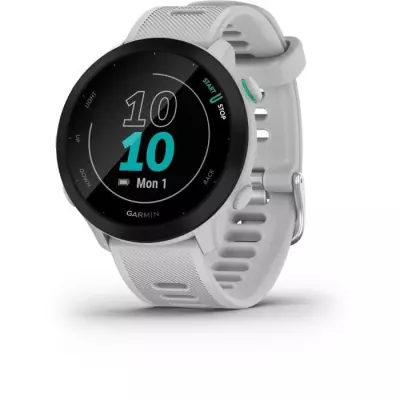 Montre connectée sport GARMIN Forerunner 55 - Blanc - Performances ultimes
