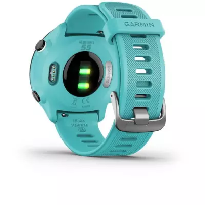 Montre connectée sport GARMIN Forerunner 55 Aqua - Vert d'eau
