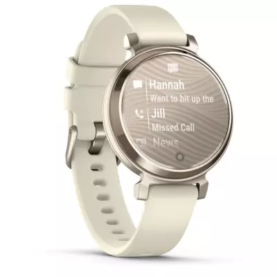 Montre connectée GARMIN Lily 2 - Cream Gold avec bracelet Blanc coco