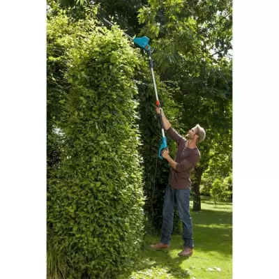 Taille-haies télescopique électrique GARDENA - THS 500/48 - 500W - 48 cm - Inclinable