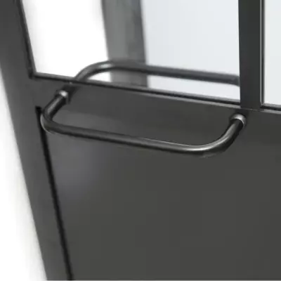Cabine de Douche 100x100x220 Style Industriel Noir