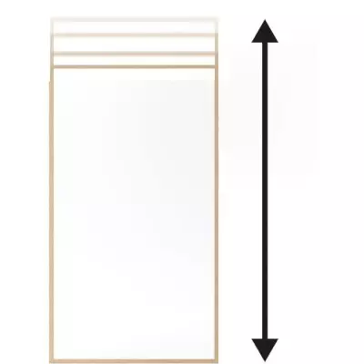 Paroi fixe GELCO effet bois 100x210 - Élégance naturelle