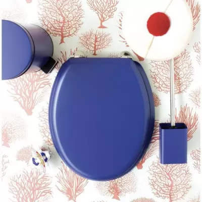 Abattant WC Dolce Bleu Marine - Design Bois Moulé