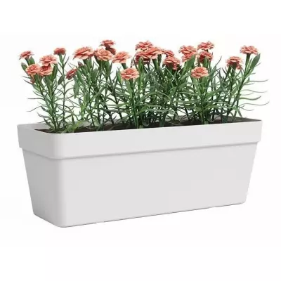 Jardinière ARTEVASI Rectangulaire Blanc - Parfaite pour Vos Fleurs