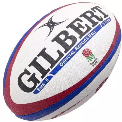 Ballon de rugby Replica Angleterre - GILBERT - Taille 5 | 30x15x15 cm