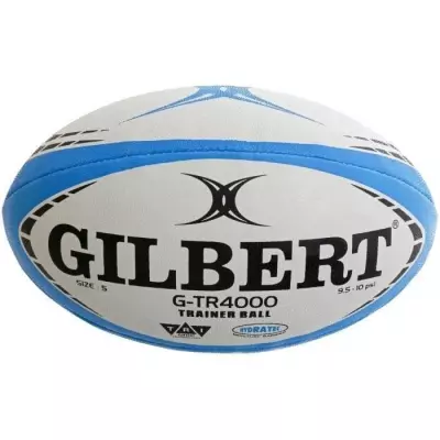 Ballon de rugby Gilbert G-TR4000 Taille 5 - Ciel, Dimensions compactes