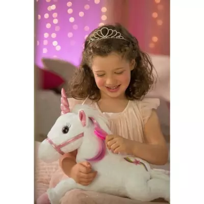 Peluche Licorne Interactive Féerique et Lumineuse - Made in France