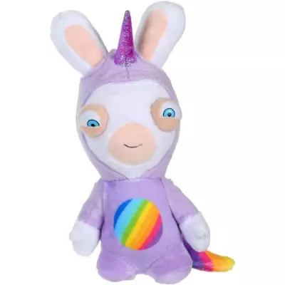 Peluche Licorne Lapicorne Sonore Mauve - 18 cm | LAPINS CRETINS
